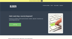 Desktop Screenshot of blogen.pl