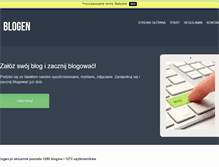 Tablet Screenshot of blogen.pl